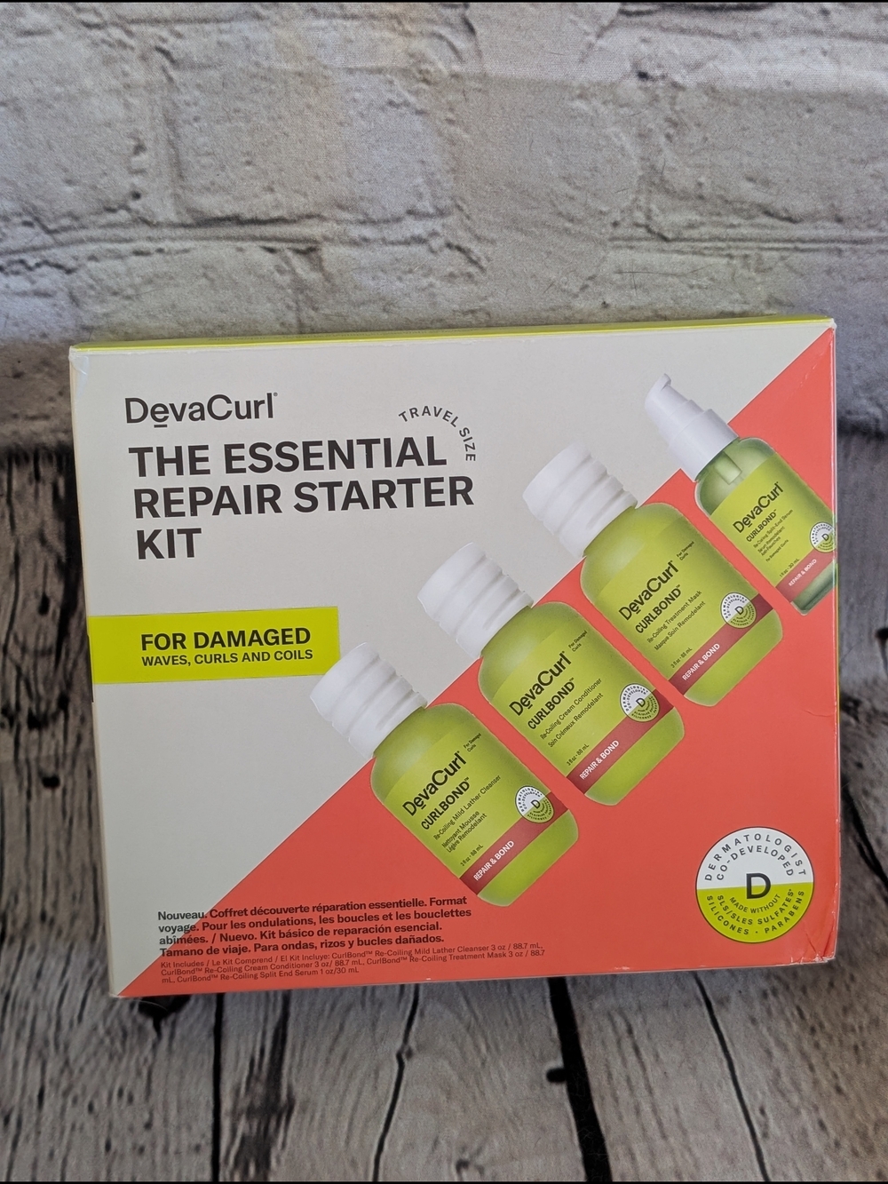DevaCurl Essential Repair Starter Kit - Green and Coral